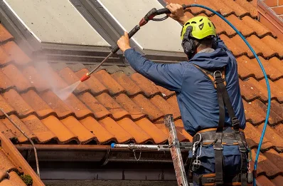 Démoussage et hydrofuge de toiture à Bust
